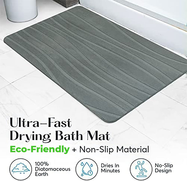 Stone Bath Mat - Grey